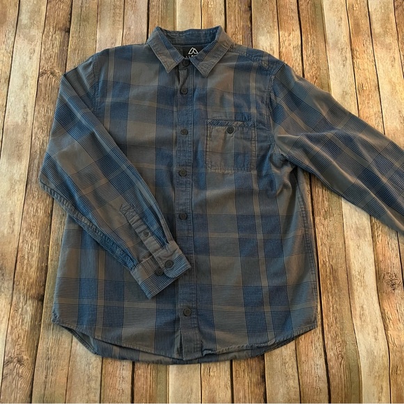 Alpine design mens long sleeve plaid button down shirt | size medium - Picture 1 of 11